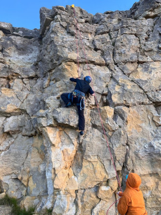 A couple of climbers outdoors